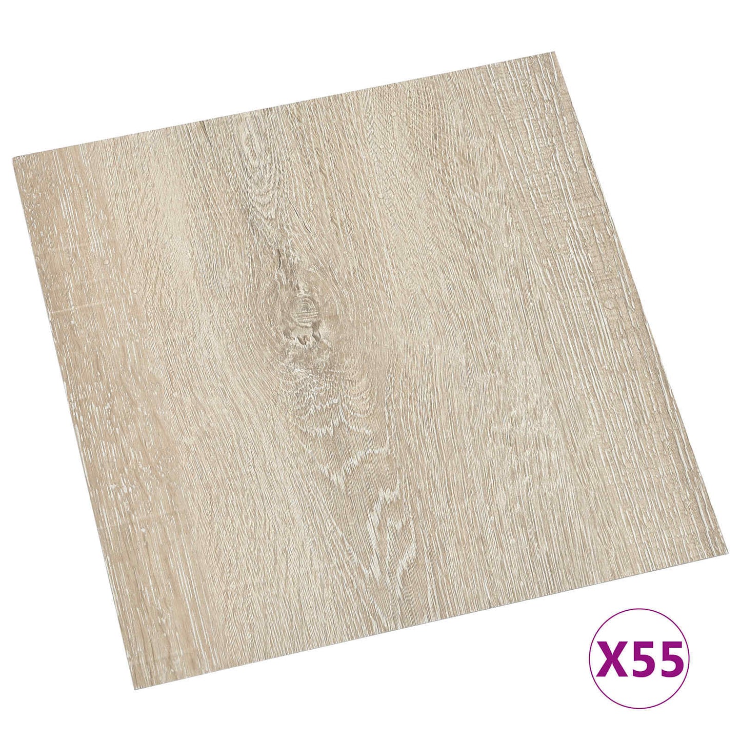Tavole per Pavimenti 55 pcs Beige 5,11 mÂ² PVC