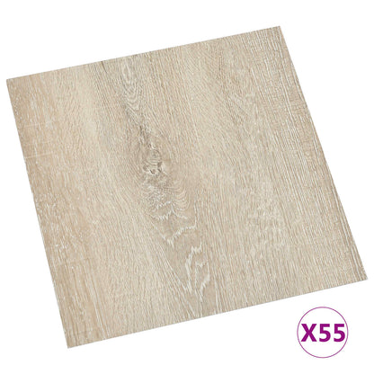 Tavole per Pavimenti 55 pcs Beige 5,11 mÂ² PVC