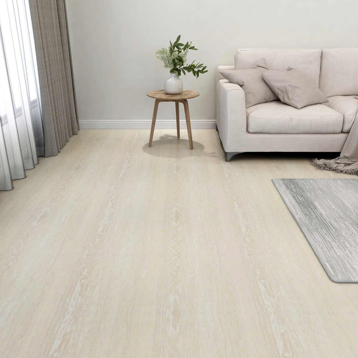 Tavole per Pavimenti 55 pcs Beige 5,11 mÂ² PVC