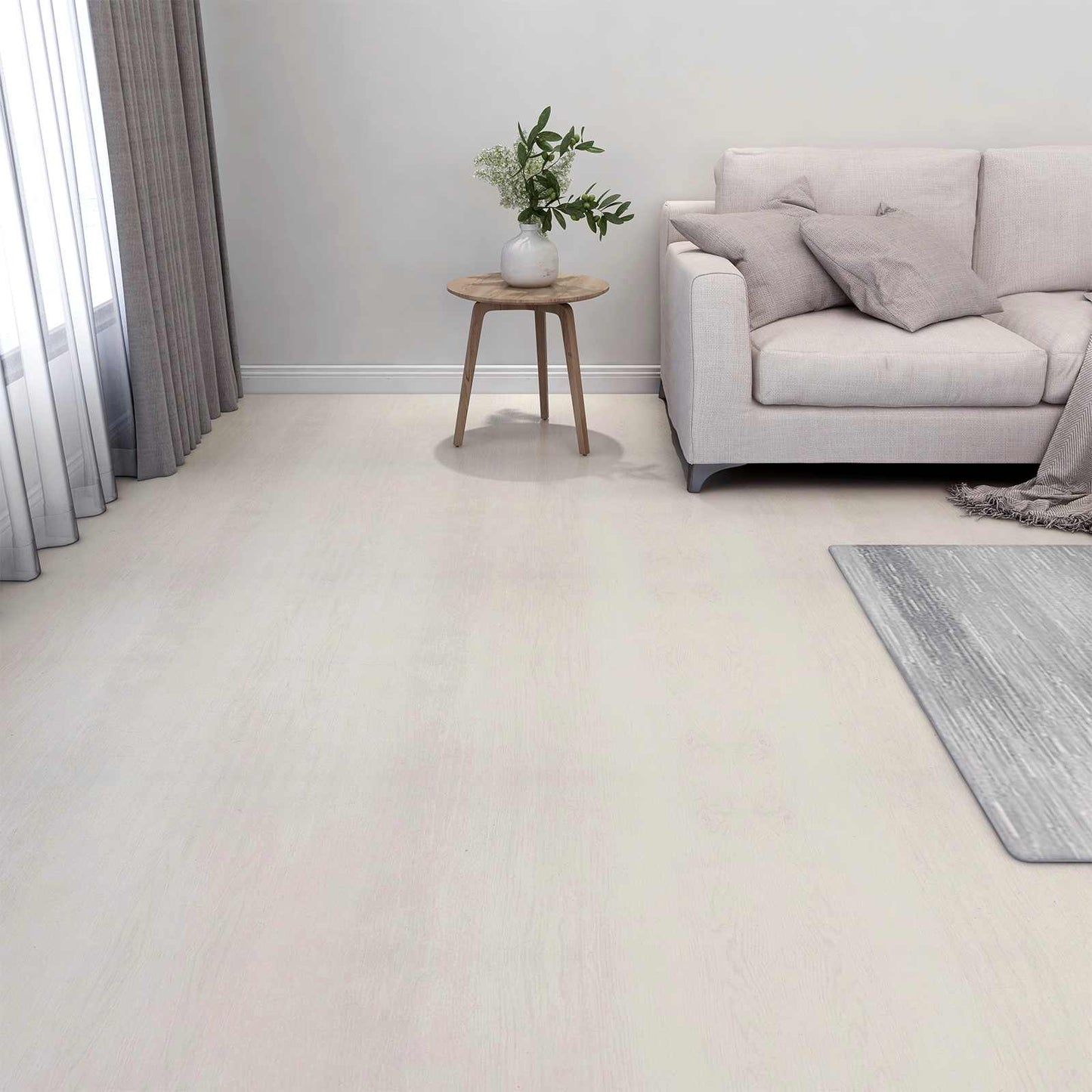 Tavole per Pavimenti 55 pcs Beige 5,11 mÂ² PVC