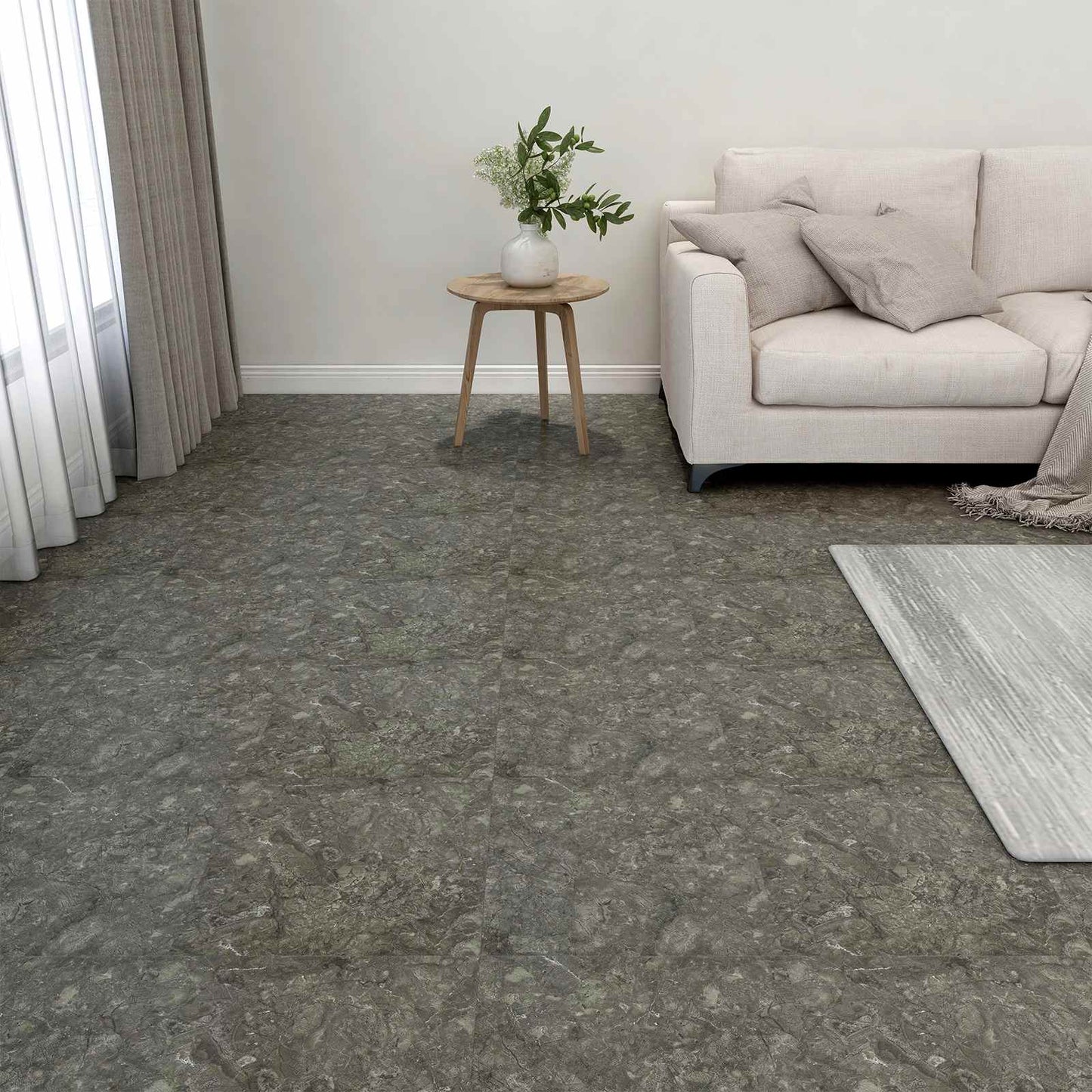 Tavole per Pavimenti 55 pcs Grigio 5,11 mÂ² PVC