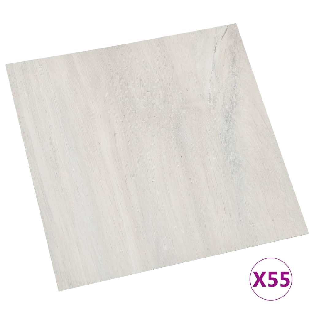 Listoni per Pavimenti Autoadesivi 55 pz in PVC 5,11 m² Crema