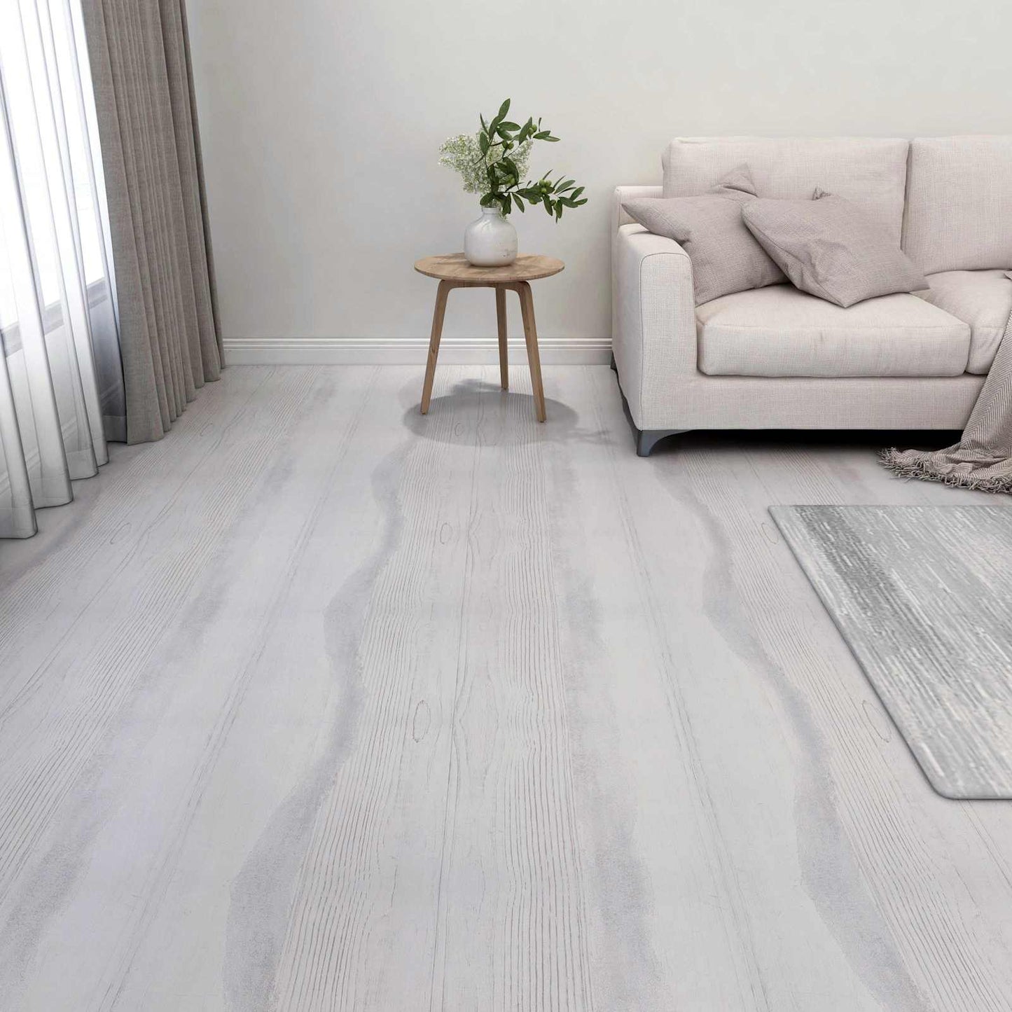 Tavole per Pavimenti 55 pcs Grigio chiaro 5,11 mÂ² PVC
