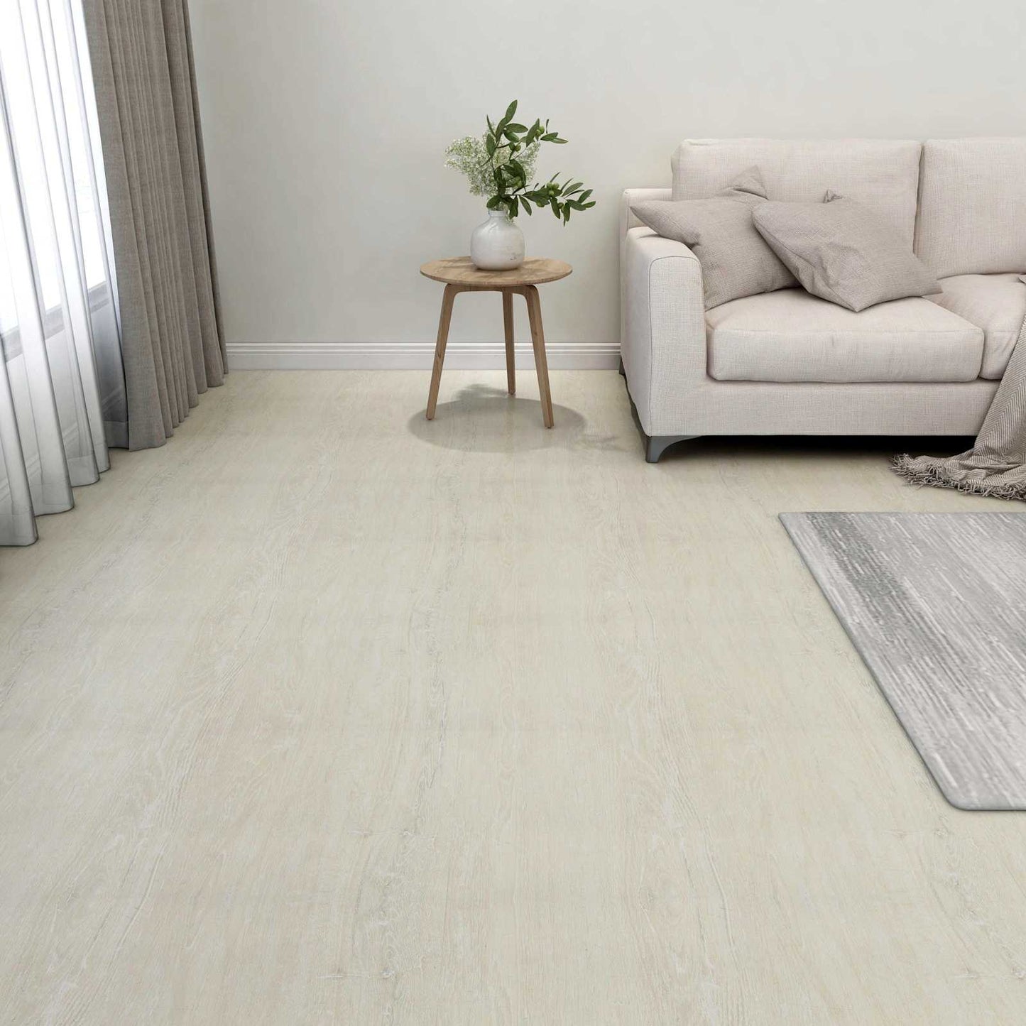 Tavole per Pavimenti 55 pcs Crema 5,11 mÂ² PVC