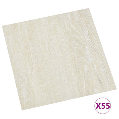 Tavole per Pavimenti 55 pcs Crema 5,11 mÂ² PVC