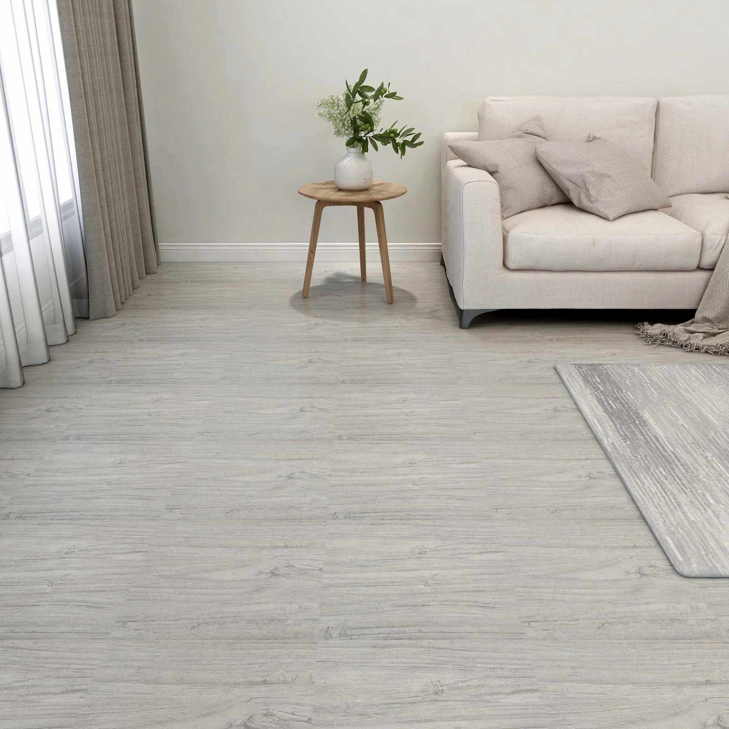 Tavole per Pavimenti 55 pcs Grigio chiaro 5,11 mÂ² PVC