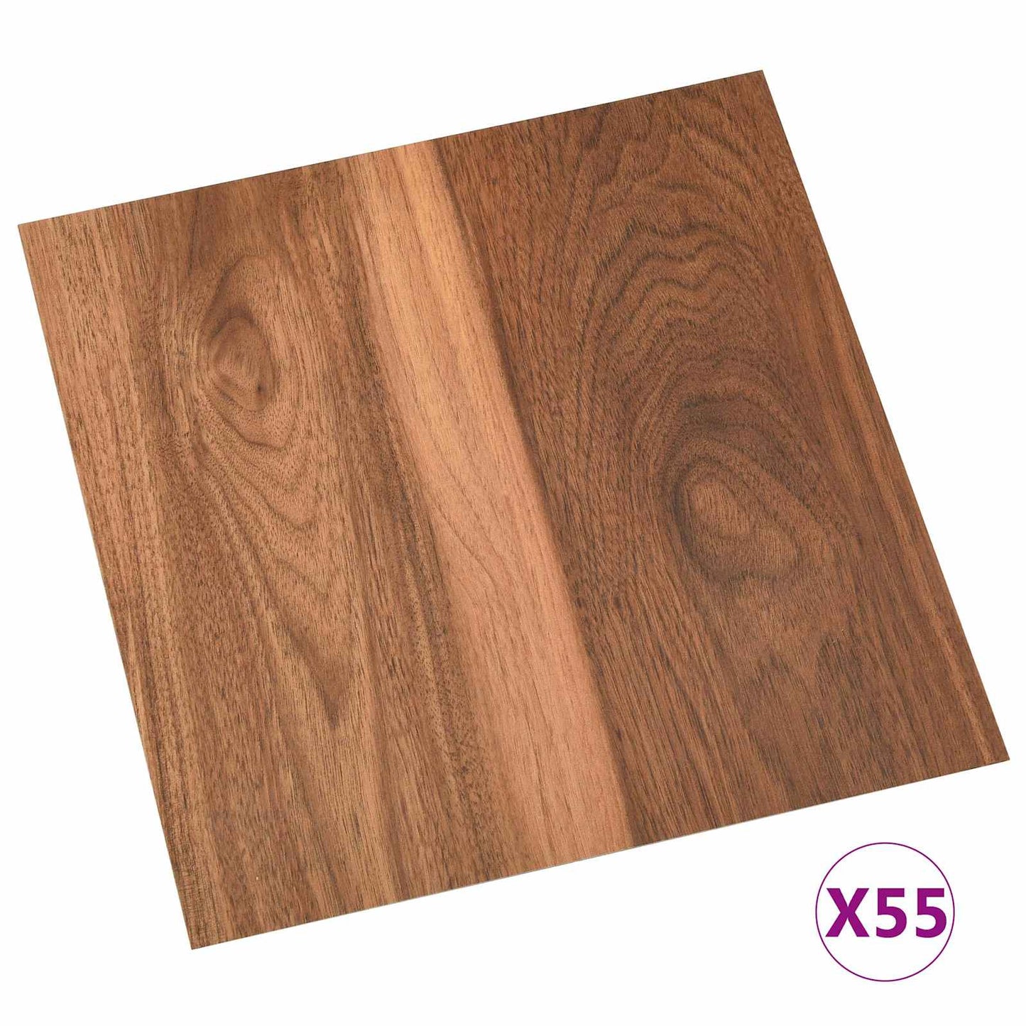 Tavole di Pavimento 55 pcs Marrone 5,11 mÂ² PVC