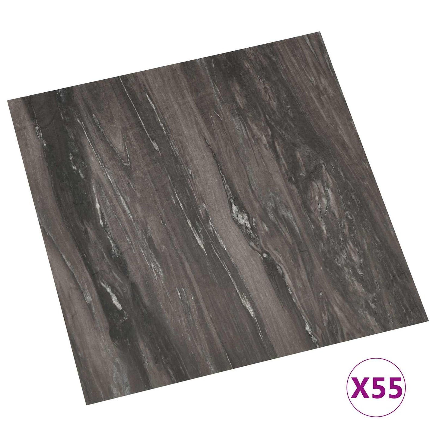Tavole per Pavimenti 55 pcs Grigio scuro 5,11 mÂ² PVC
