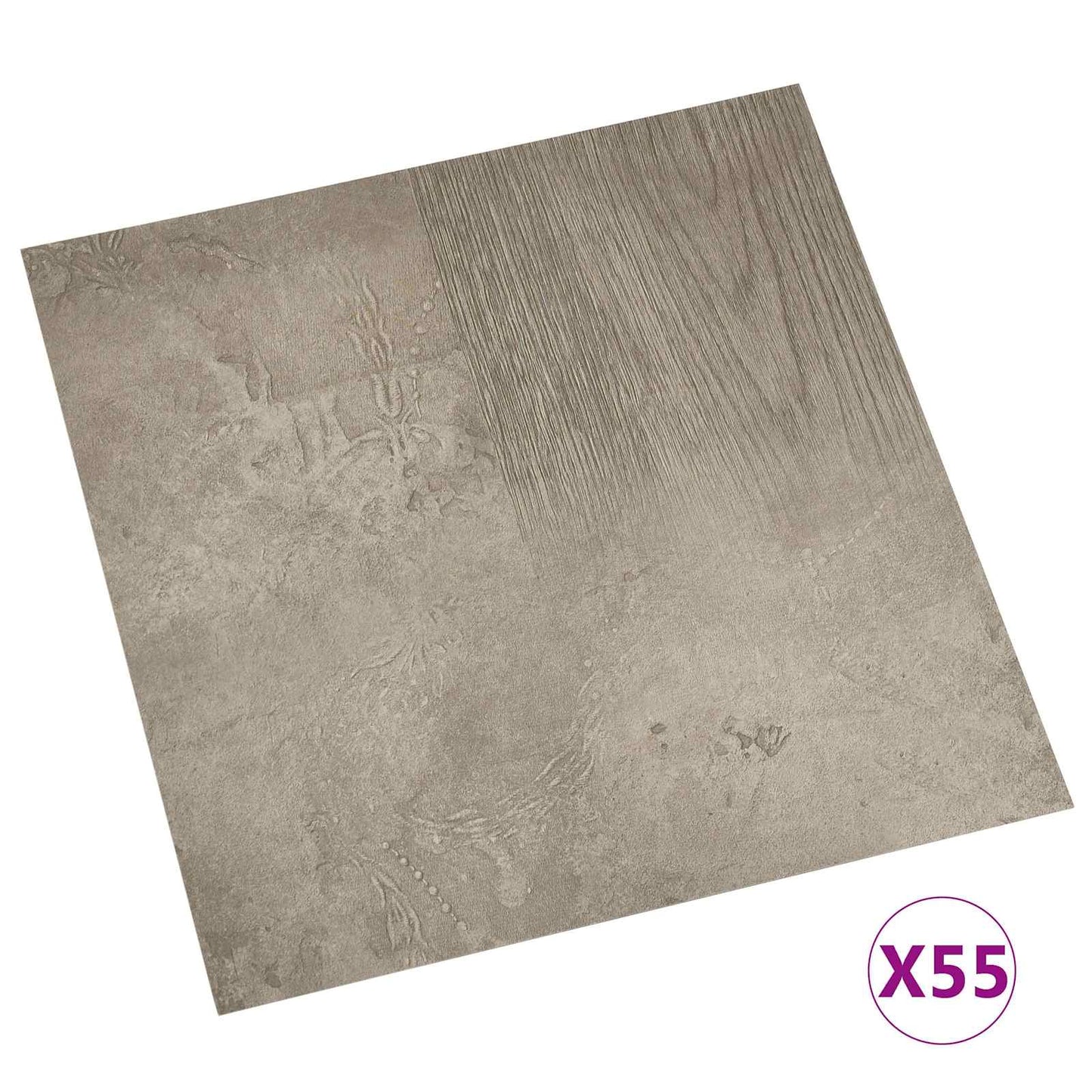 Tavole per Pavimenti 55 pcs Grigio 5,11 mÂ² PVC