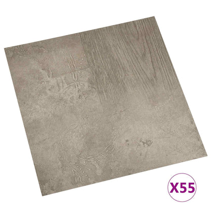 Tavole per Pavimenti 55 pcs Grigio 5,11 mÂ² PVC