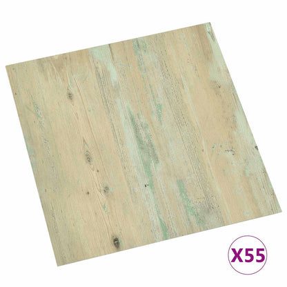 Tavole per Pavimenti 55 pcs Marrone Chiaro 5,11 mÂ² PVC