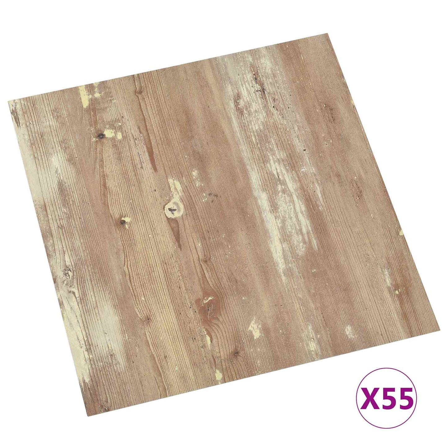 Tavole per Pavimenti 55 pcs Marrone 5,11 mÂ² PVC
