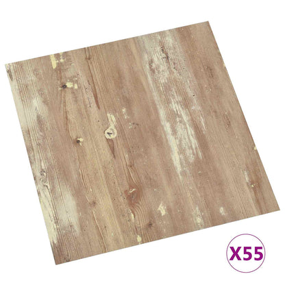 Tavole per Pavimenti 55 pcs Marrone 5,11 mÂ² PVC
