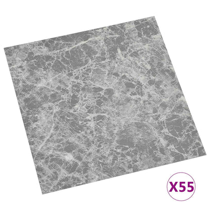 Tavole per Pavimenti 55 pcs Grigio Cemento 5,11 mÂ² PVC