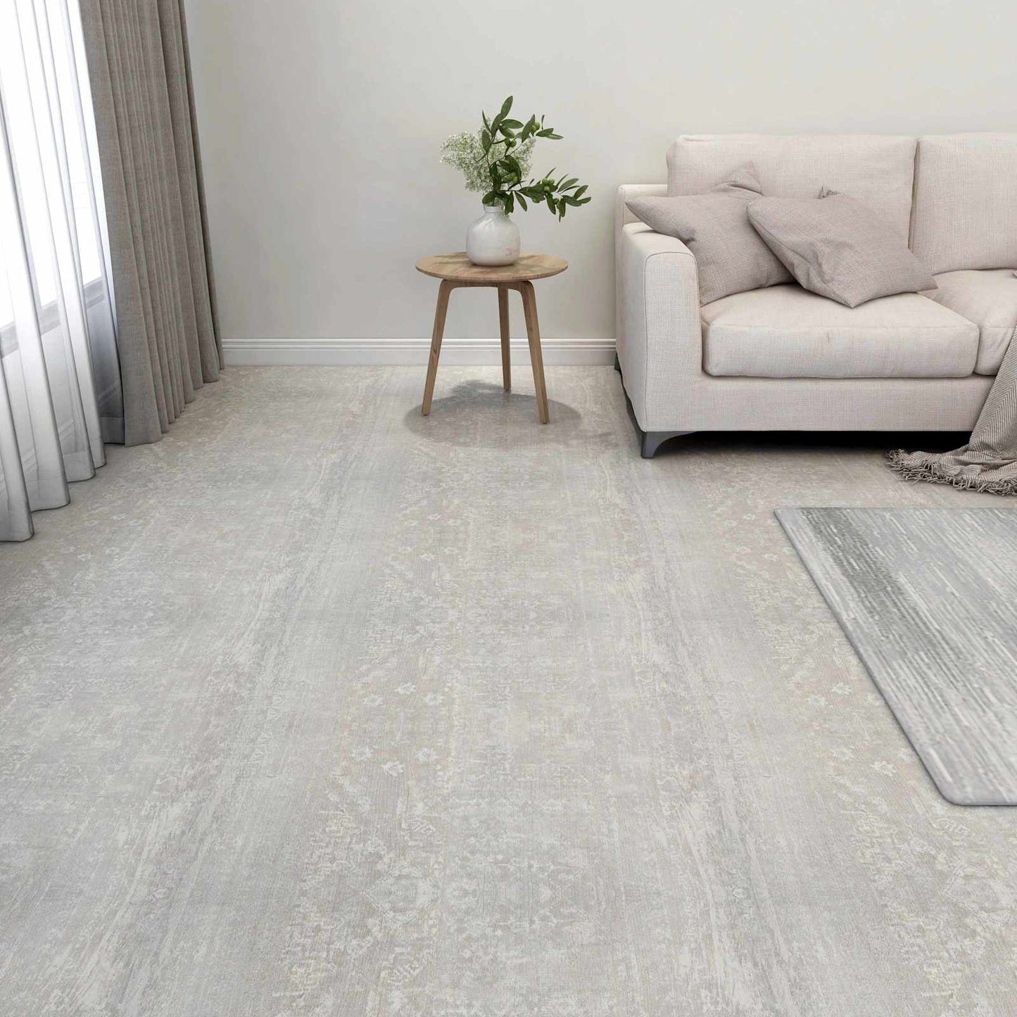 Tavole per Pavimenti 55 pcs Grigio chiaro 5,11 mÂ² PVC