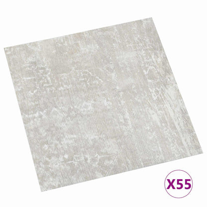 Tavole per Pavimenti 55 pcs Grigio chiaro 5,11 mÂ² PVC