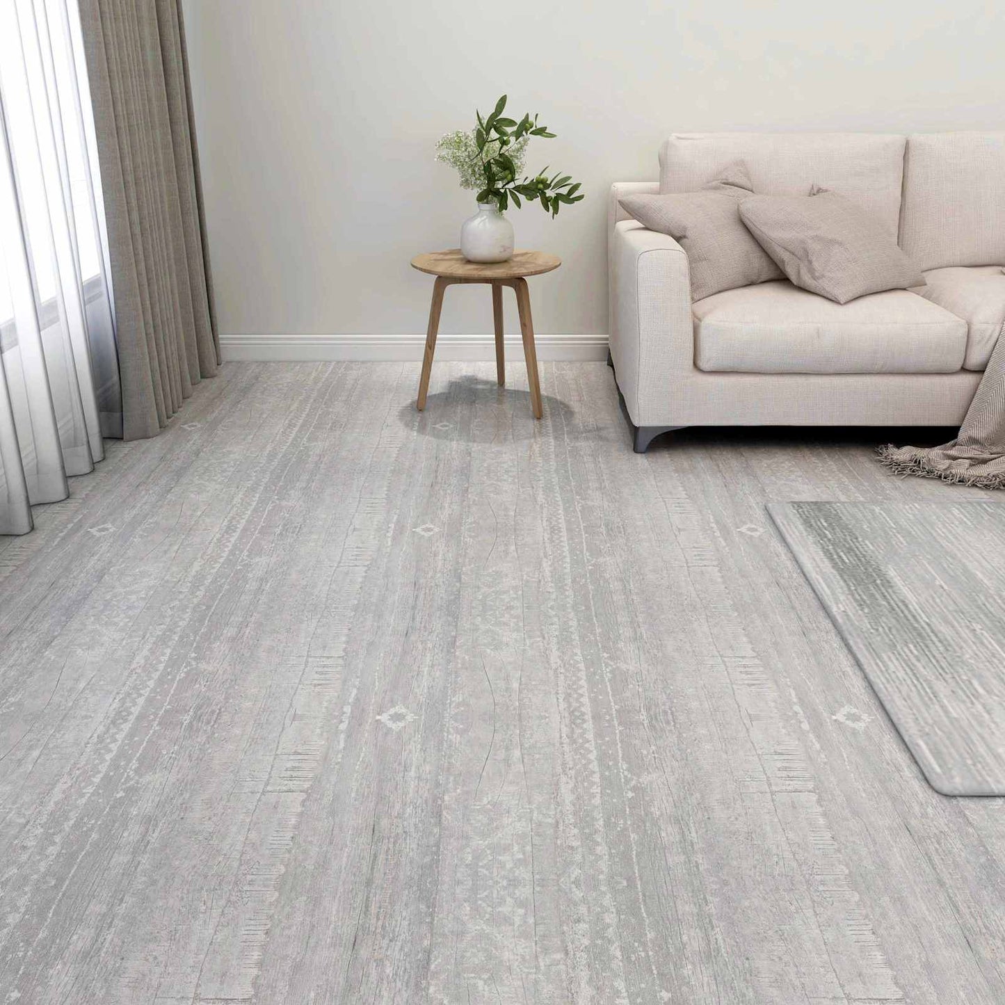 Tavole per Pavimenti 55 pcs Grigio 5,11 mÂ² PVC