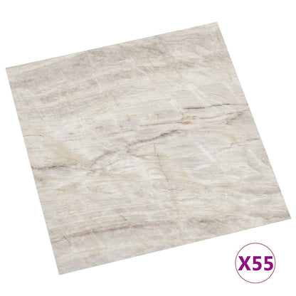 Tavole per Pavimenti 55 pcs Beige 5,11 mÂ² PVC