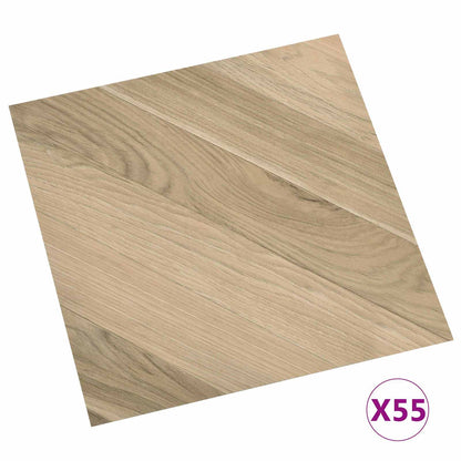 Tavole per Pavimenti 55 pcs Marrone 5,11 mÂ² PVC