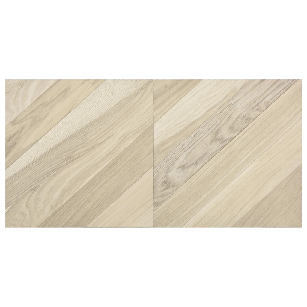 Listoni Pavimenti Autoadesivi 55 pz in PVC 5,11 m² Beige Rigati