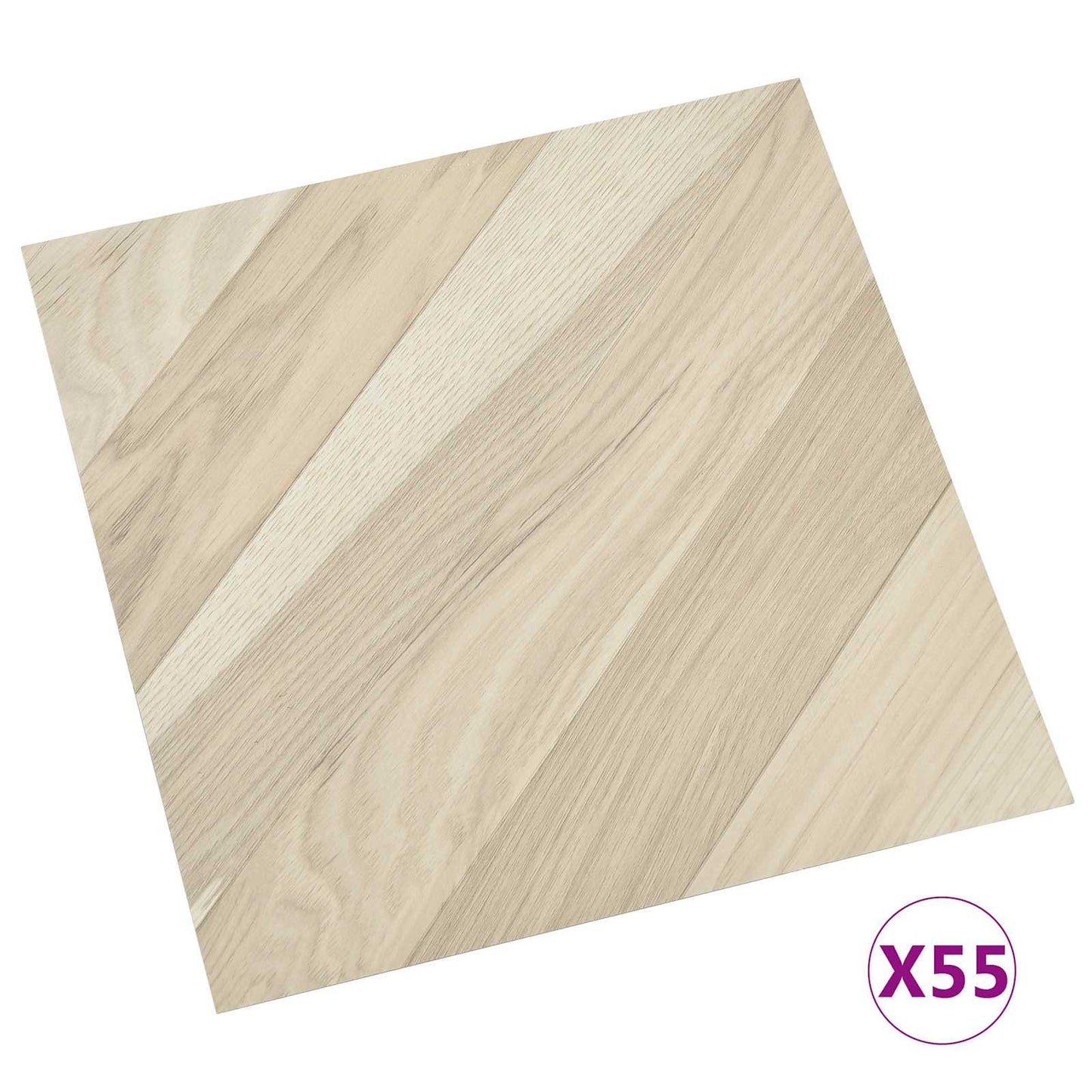 Tavole per Pavimenti 55 pcs Beige 5,11 mÂ² PVC