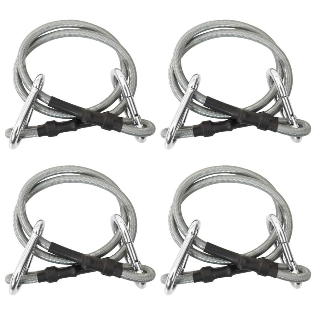 Corde con Moschettone 4 pz Gomma
