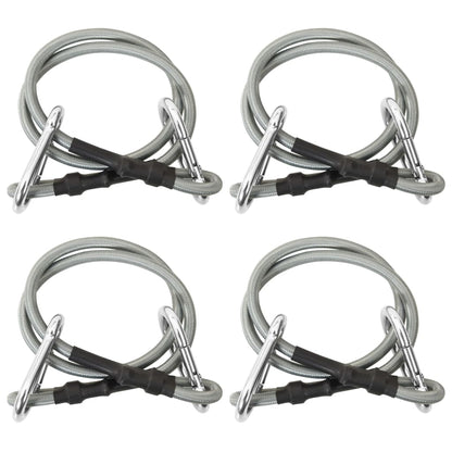 Corde con Moschettone 4 pz Gomma