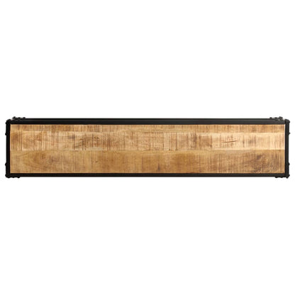 Mobile Porta TV 150x30x40 cm Legno Massello di Mango