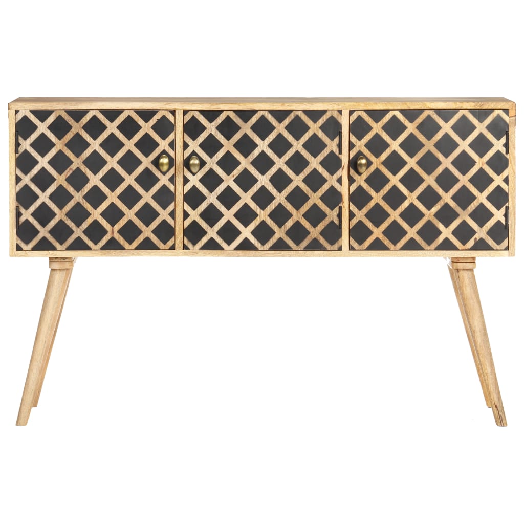 Credenza 118x35x75 cm in Legno Massello di Mango
