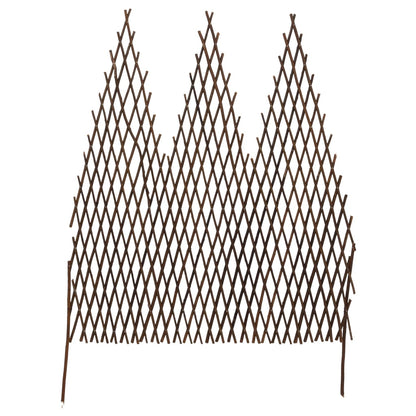 Recinzione a Traliccio 5 pz 170x105 cm in Salice