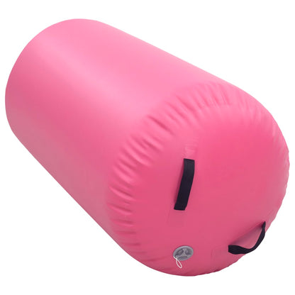 Rullo da Ginnastica Gonfiabile con Pompa 120x75 cm in PVC Rosa