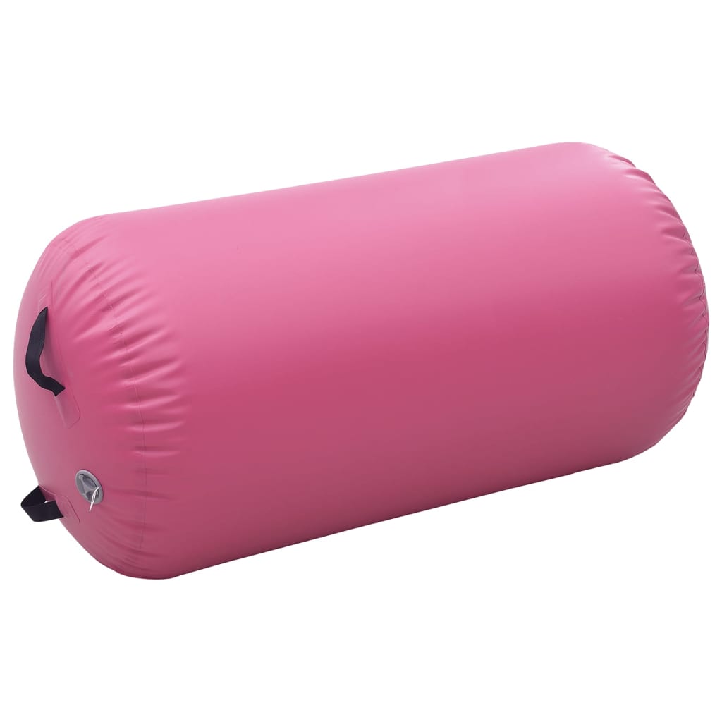 Rotolo da Ginnastica Gonfiabile con Pompa 120x90 cm in PVC Rosa