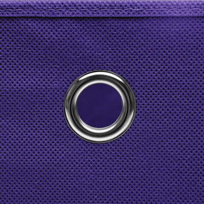 Contenitori con Coperchi 4 pz 28x28x28 cm Viola