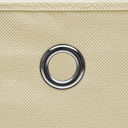 Contenitori con Coperchi 4 pz 28x28x28 cm Crema