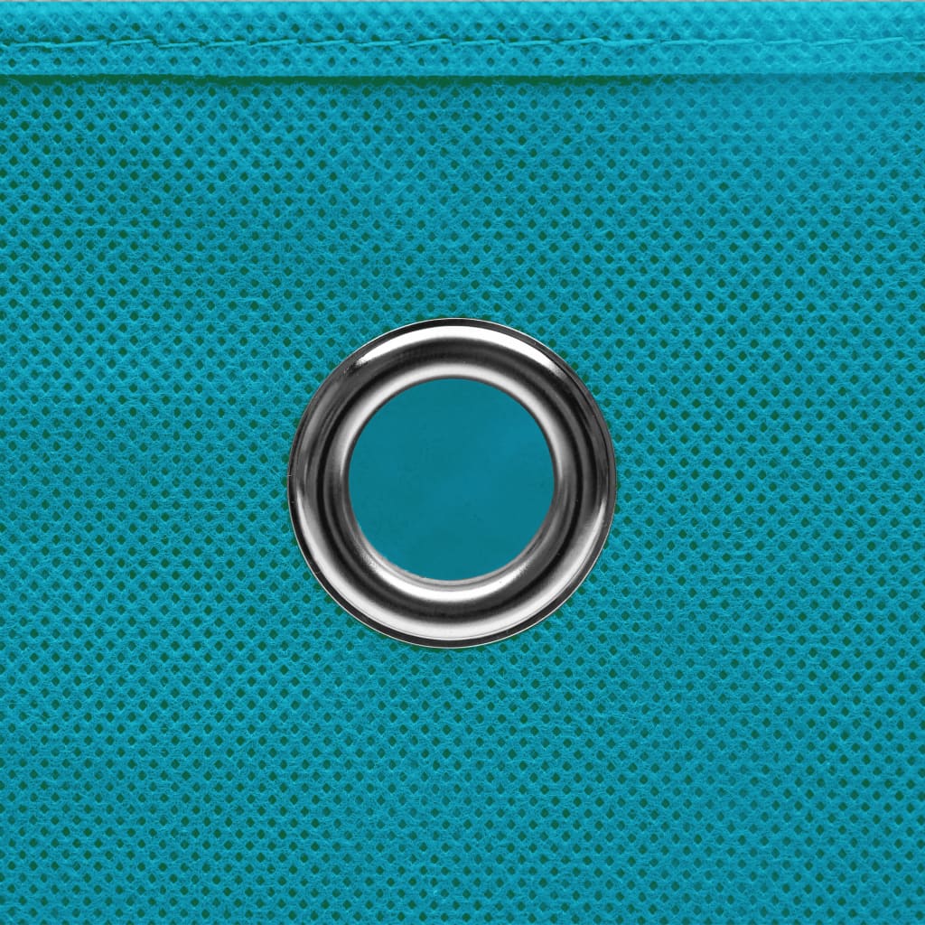 Contenitori con Coperchi 10 pz 28x28x28 cm Azzurro