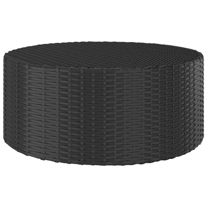 Tavolino da TÃƒÂ¨ Nero 68x68x30 cm in Polyrattan