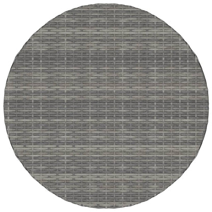 Tavolo da Giardino Grigio 70x70x73 cm in Polyrattan