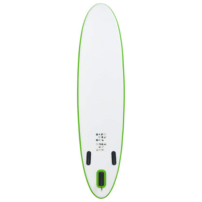 Set Tavola da SUP Gonfiabile Verde e Bianco