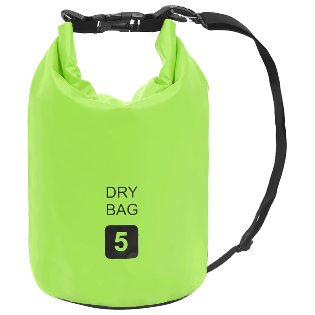 Borsa Impermeabile Verde 5 L in PVC