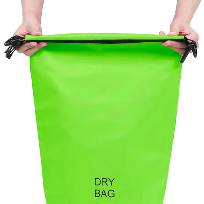 Borsa Impermeabile Verde 10 L in PVC