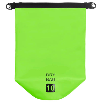 Borsa Impermeabile Verde 10 L in PVC
