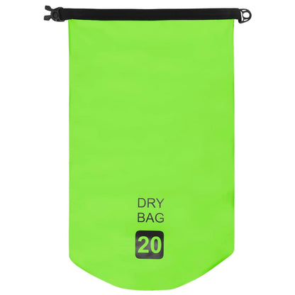 Borsa Impermeabile Verde 20 L in PVC