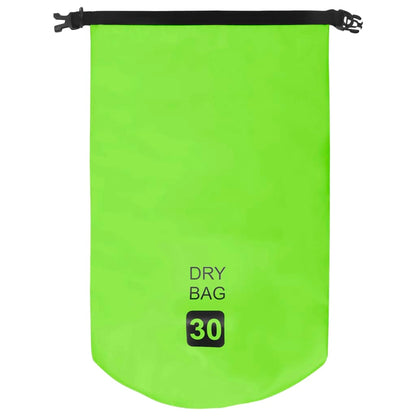 Borsa Impermeabile Verde 30 L in PVC