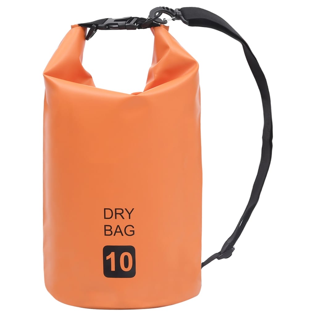 Borsa Impermeabile Arancione 10 L in PVC