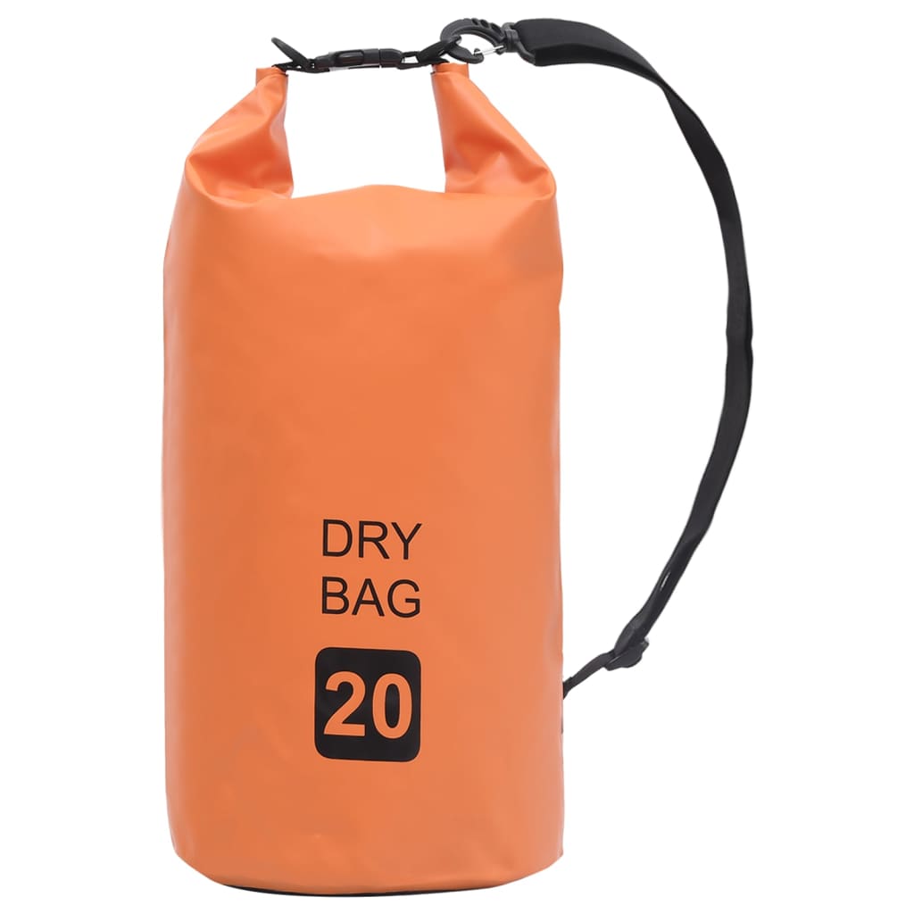 Borsa Impermeabile Arancione 20 L in PVC