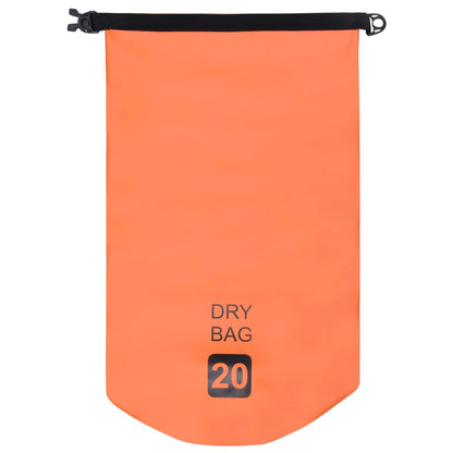Borsa Impermeabile Arancione 20 L in PVC