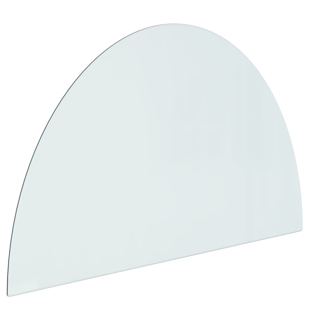Lastra in Vetro per Caminetto Semicircolare 1000x600 mm
