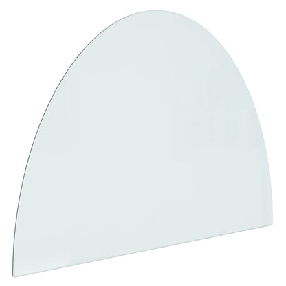 Lastra in Vetro per Caminetto Semicircolare 800x600 mm