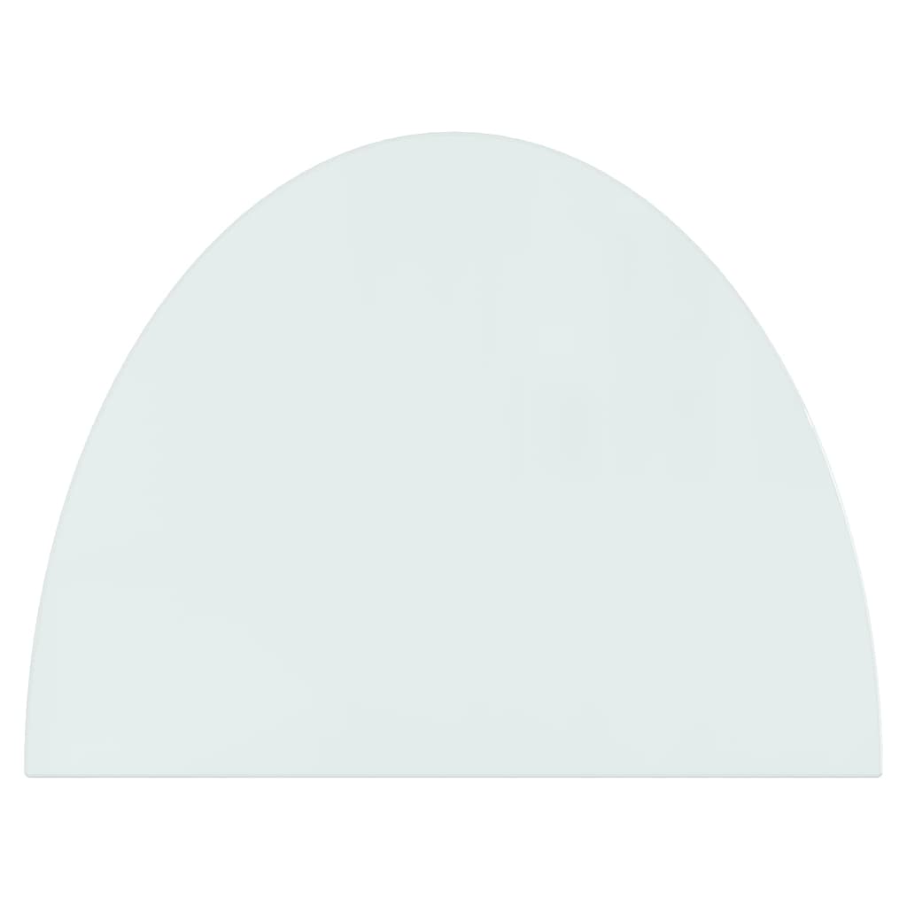 Lastra in Vetro per Caminetto Semicircolare 800x600 mm