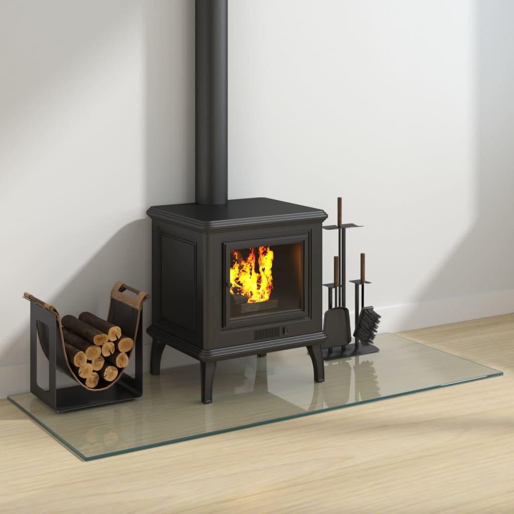 Lastra in Vetro per Caminetto Rettangolare 120x50 cm